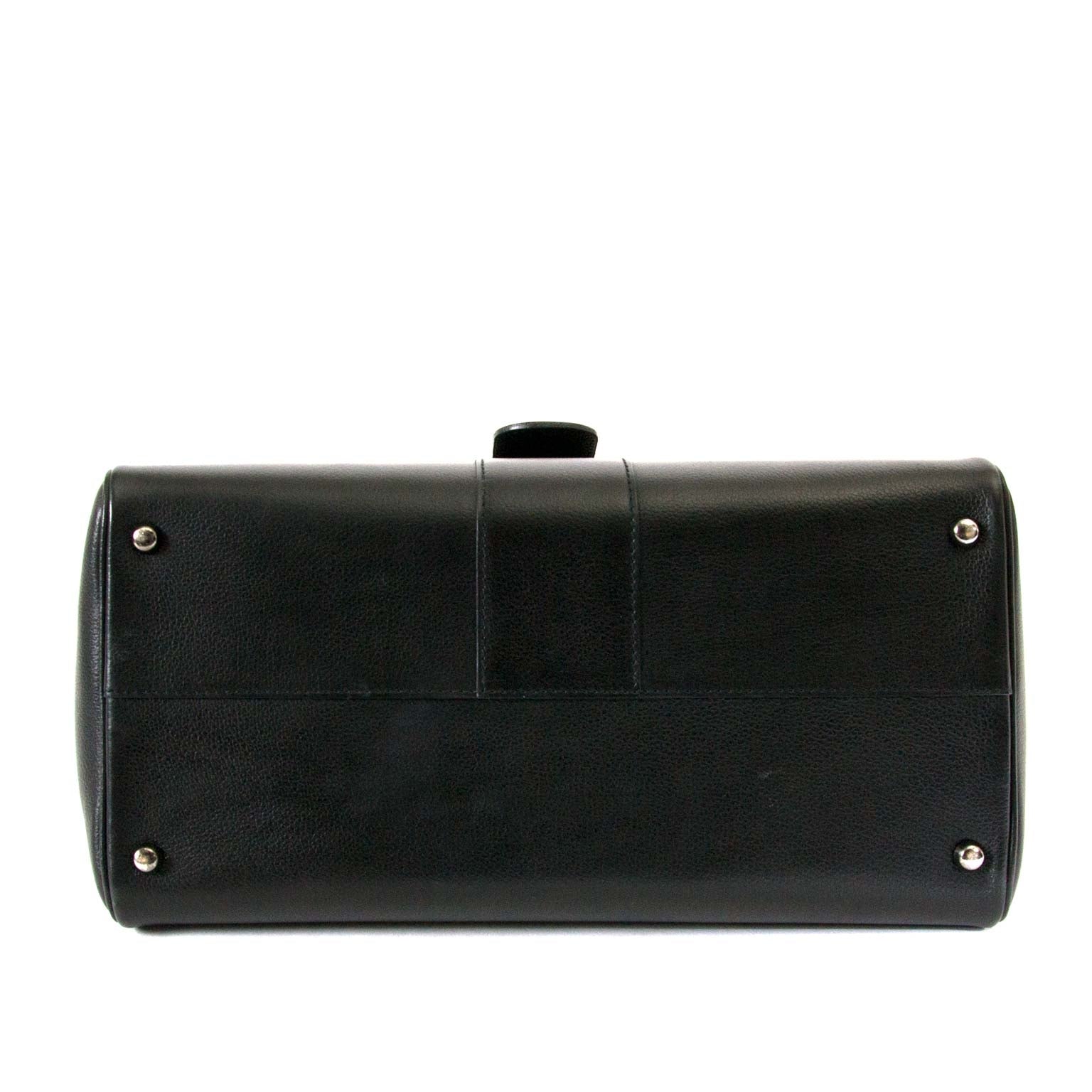Delvaux Brillant Black MM sac seconde-à-main authéntique à vendre à labellov vintage webshop de mode belgique