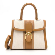 comme neuf sac a main Delvaux White Toile Sangle Brillant Mm pour le meilleur prix