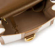 acheter en ligne pour le meilleur prix sac a main Delvaux Brillant White Toile Sangle Brillant Mm