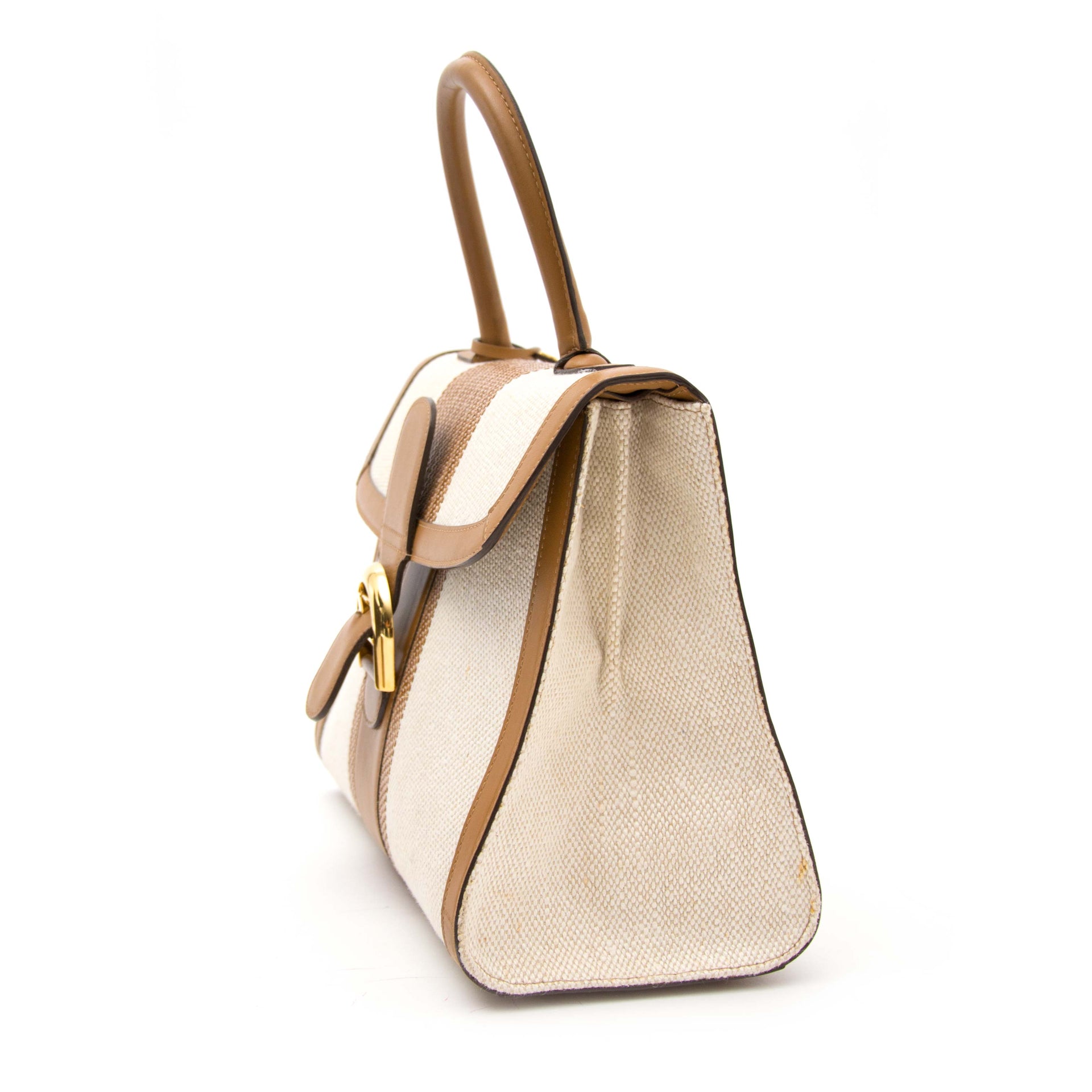 koop online aan de beste prijs gelimiteerd Delvaux White Toile Sangle Brillant Mm
