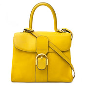 Delvaux Brillant MM Yellow + strap for sale online at Labellov
