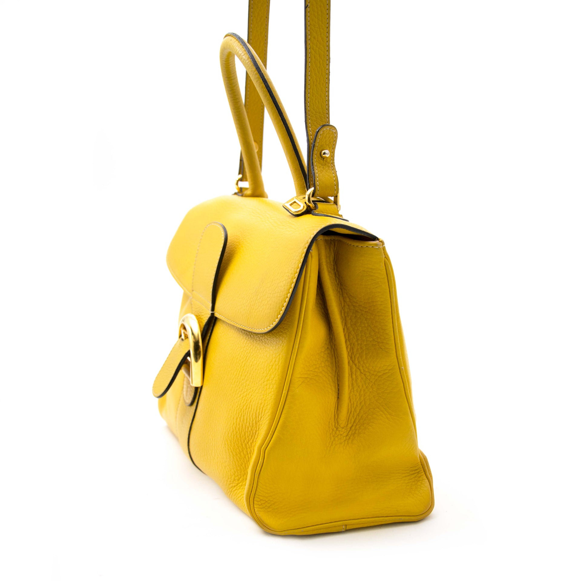 Koop en verkoop uw authentieke designer items zoals Delvaux Brillant MM Yellow + strap