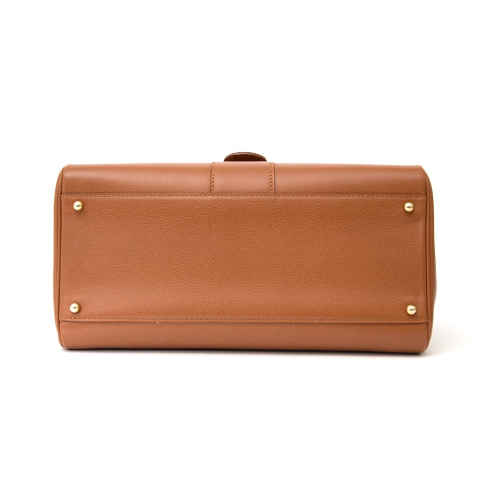 acheter en ligne pour le meilleur prix comme neuf sac a main Brand New Delvaux Cognac Brillant