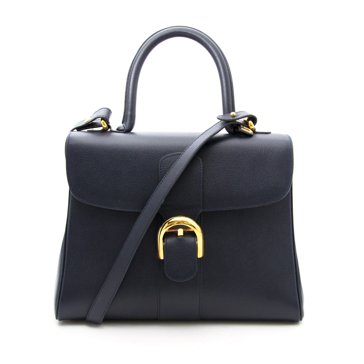 Delvaux Brillant Marine MM Now online at labellov.com for the best price