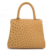 Bent u op zoek naar een authentieke Delvaux Brillant PM Ostrich Sahara Bag
