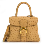 Delvaux Brillant PM Ostrich Sahara Bag for the best price at Labellov