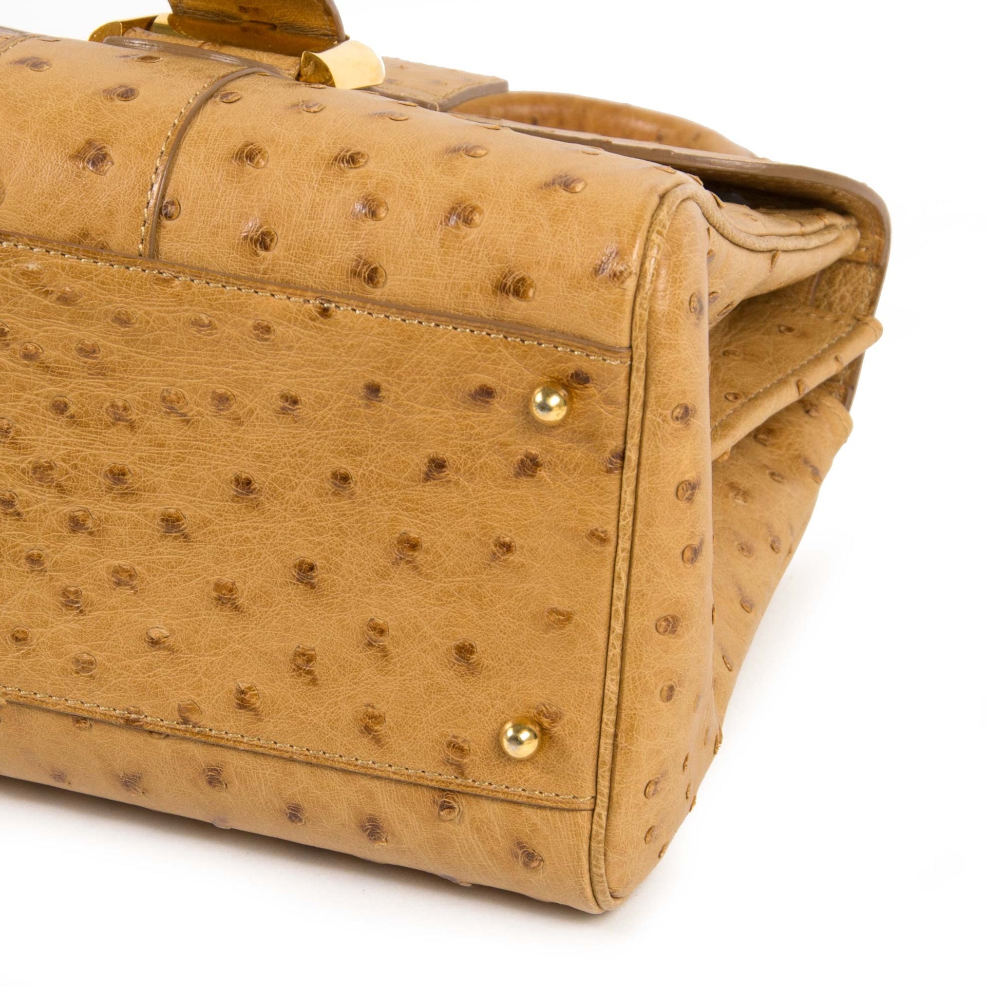Delvaux Brillant Mini Ostrich Bag