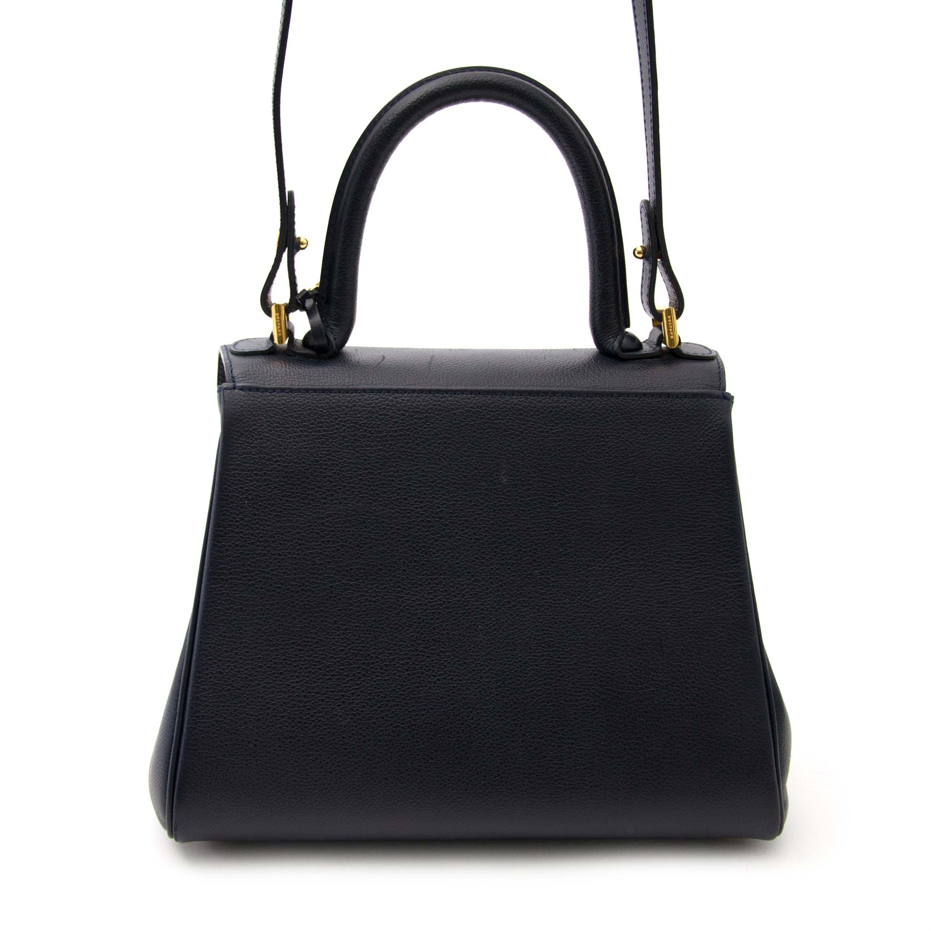 delvaux dark blue leather Brillant PM now online at labellov.com for the best price