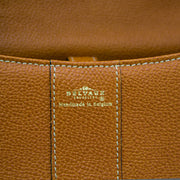 koop veilig online aan de beste prijs Delvaux Cognac Brillant Mini GHW + strap