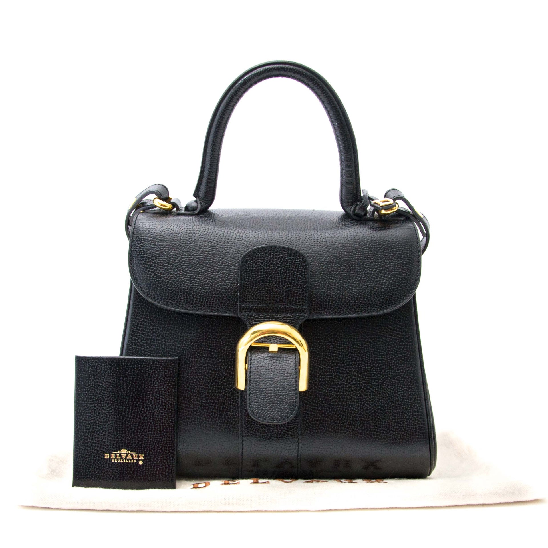 achter en ligne pour le meilleur prix sac a main Delvaux Brillant MM Black Leather
