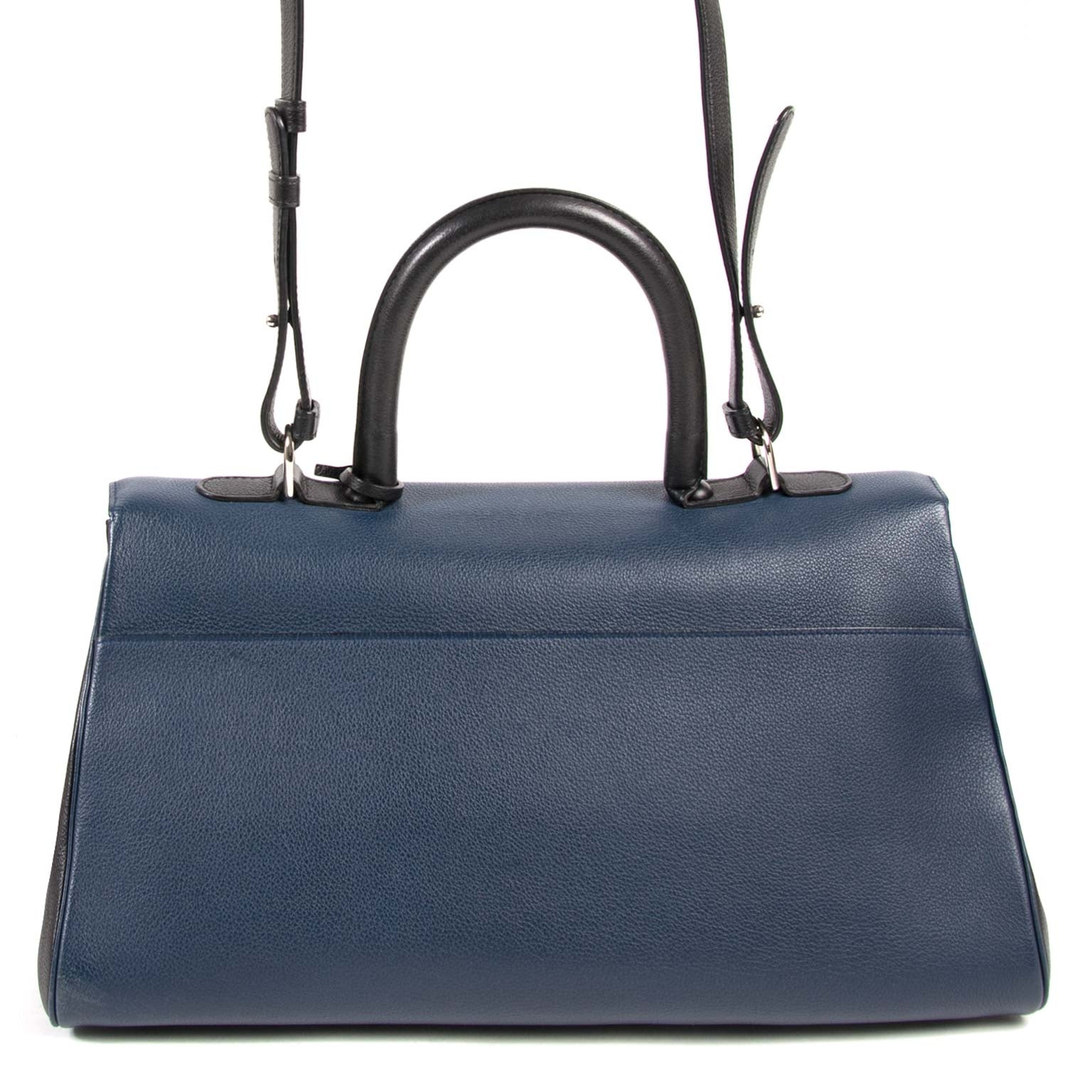 Delvaux Brillant East West Bicolor Bag Sellier Bicolore Calanque PA 00