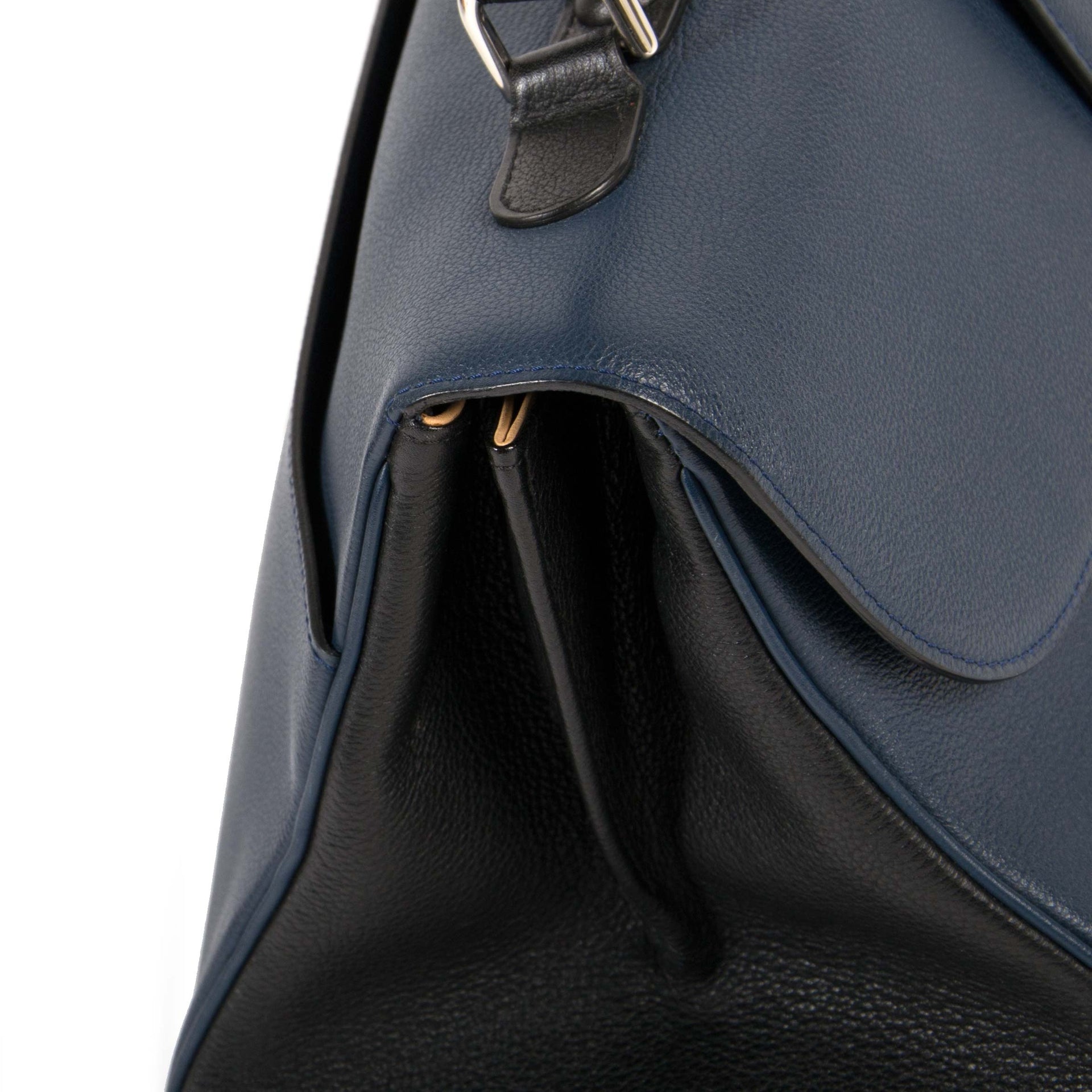 Delvaux Brillant East West Bicolor Bag Sellier Bicolore Calanque PA 00