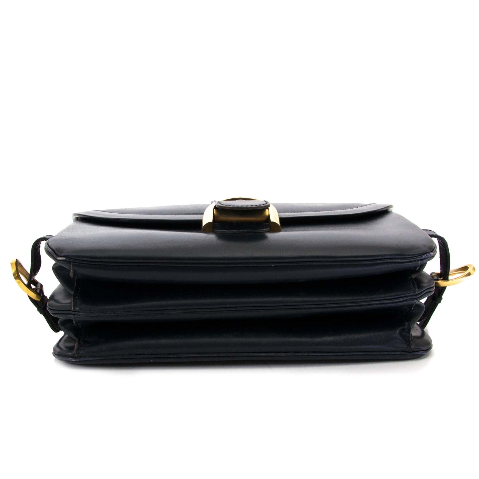 Delvaux Dark Blue Rouilly Bag