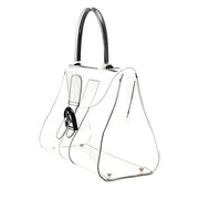 transparant, pvc brillant at labellov for the right price. 100% authentic vintage handbag.