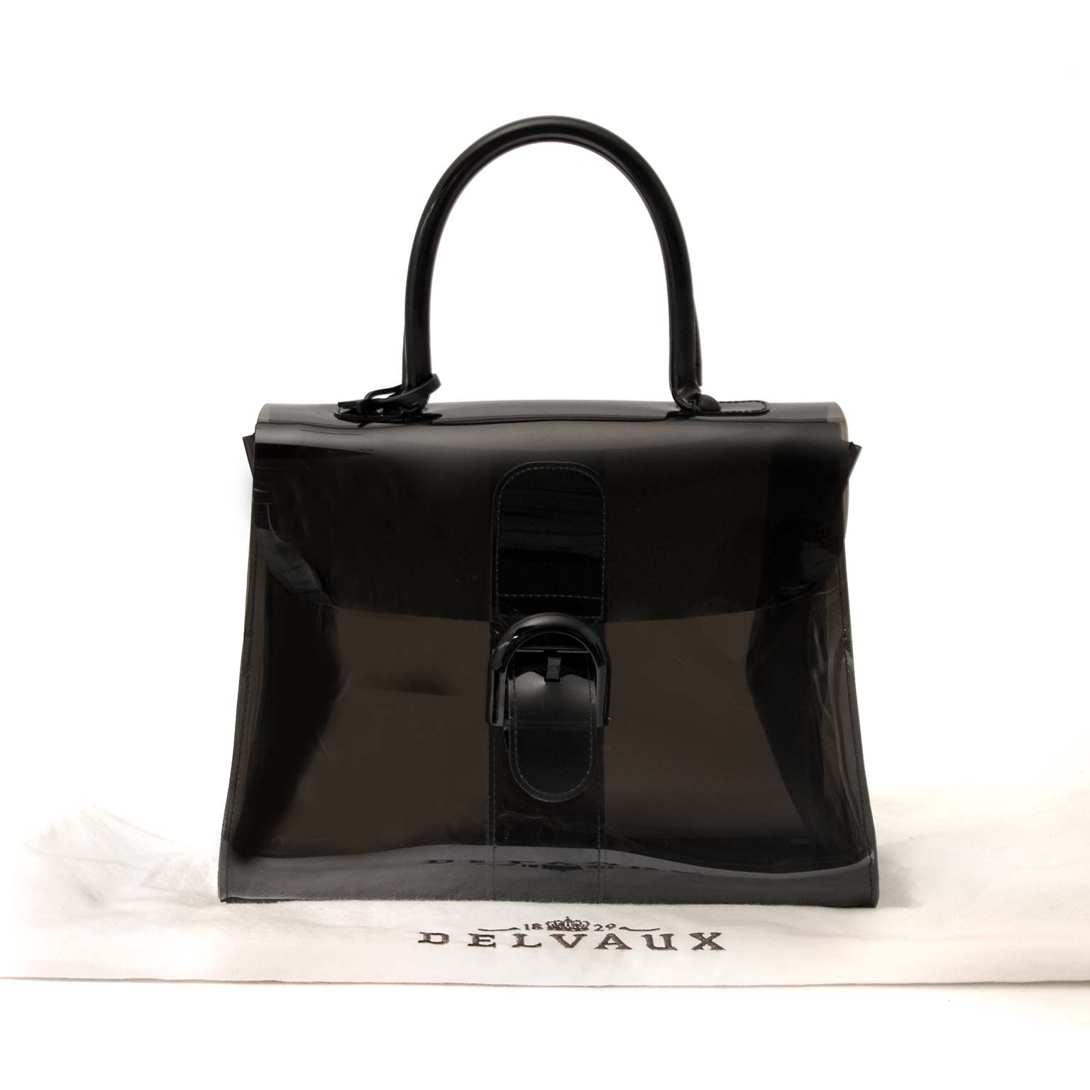 Hard To Find Delvaux Limited Edition All Black Brillant Vinyl