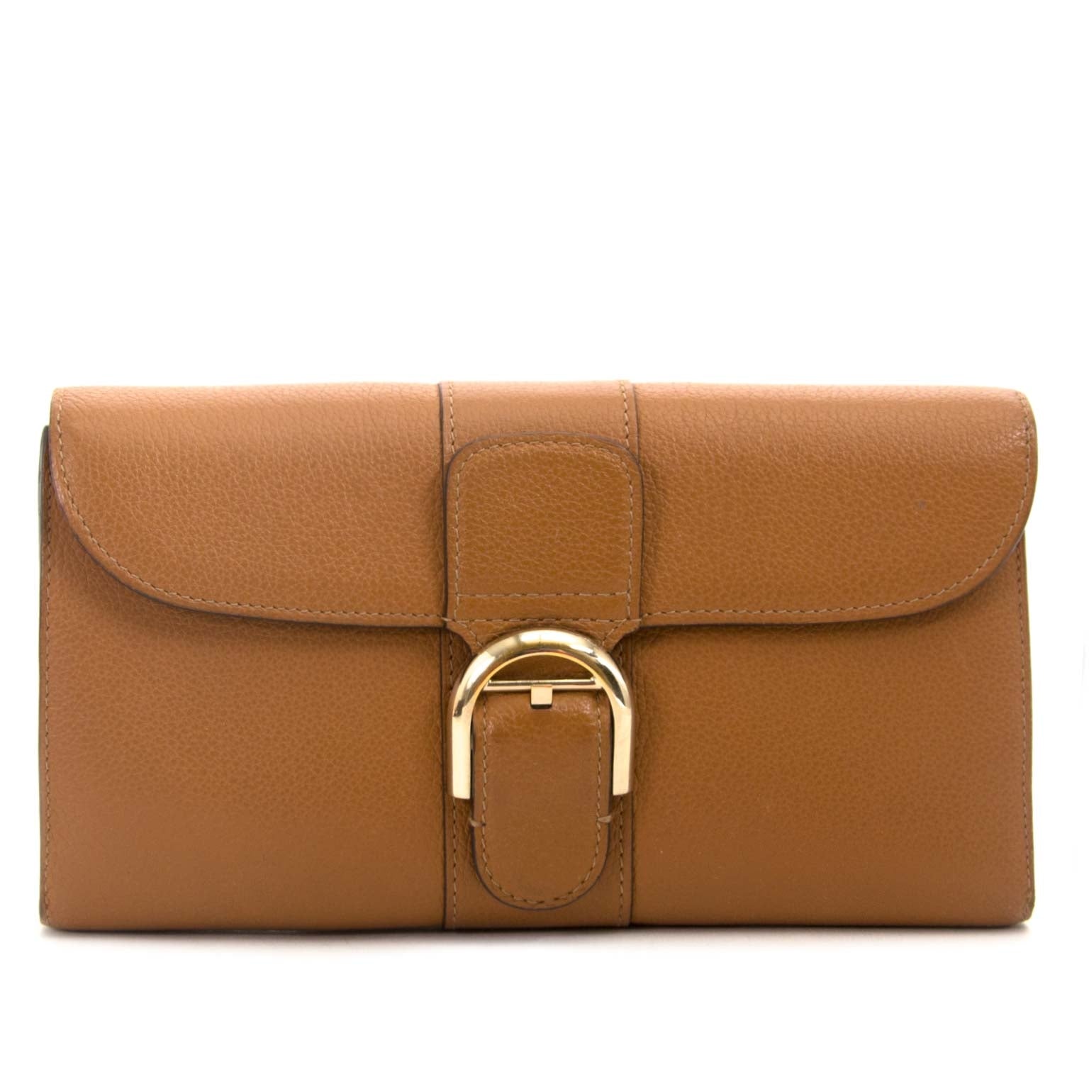 Koop authentieke Delvaux Brillant PTF Long Leather Wallet aan de beste prijs