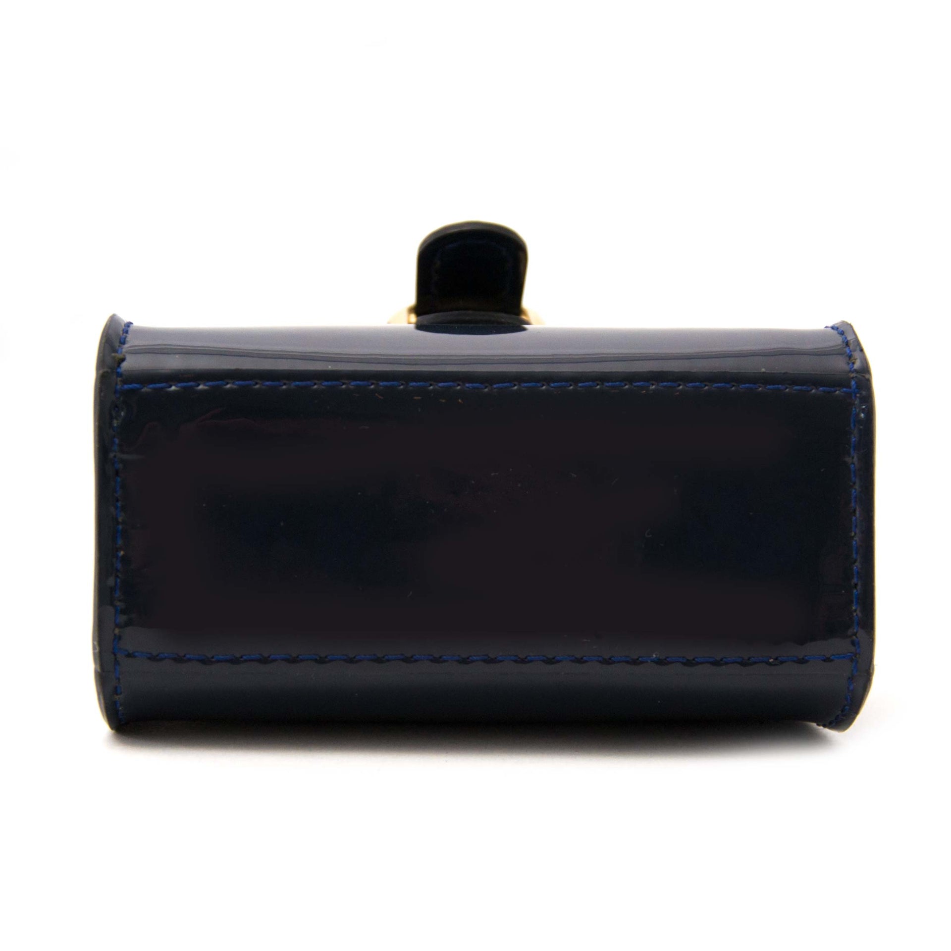 shop safe online at the best price your secondhand Delvaux Brillant Charm Patent Blue