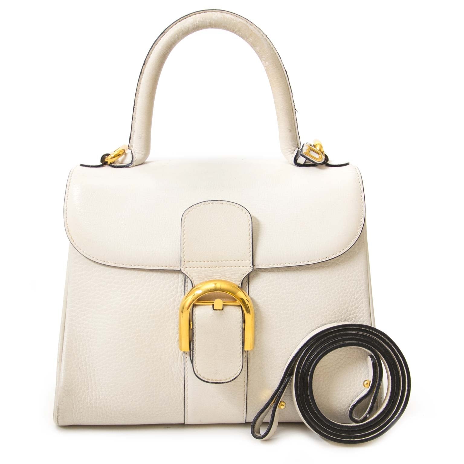 koop Delvaux Brillant White PM Bag + Strap bij labellov en betaal veilig online