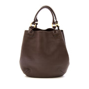 Delvaux Louise Brown Leather Shoulder Bag for sale for the best price online only at labellov