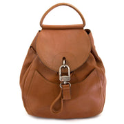 Buy and sell your authentic Delvaux Brown Lucifer Backpack for the best price