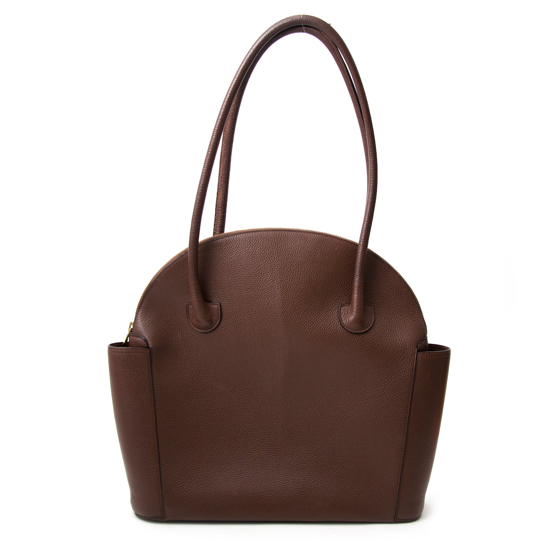koop online tweedehands aan de beste prijs Delvaux Mousson Schulterhandtasche Aus Braunes Leder heute online auf labellov.com gegen den besten Preis.