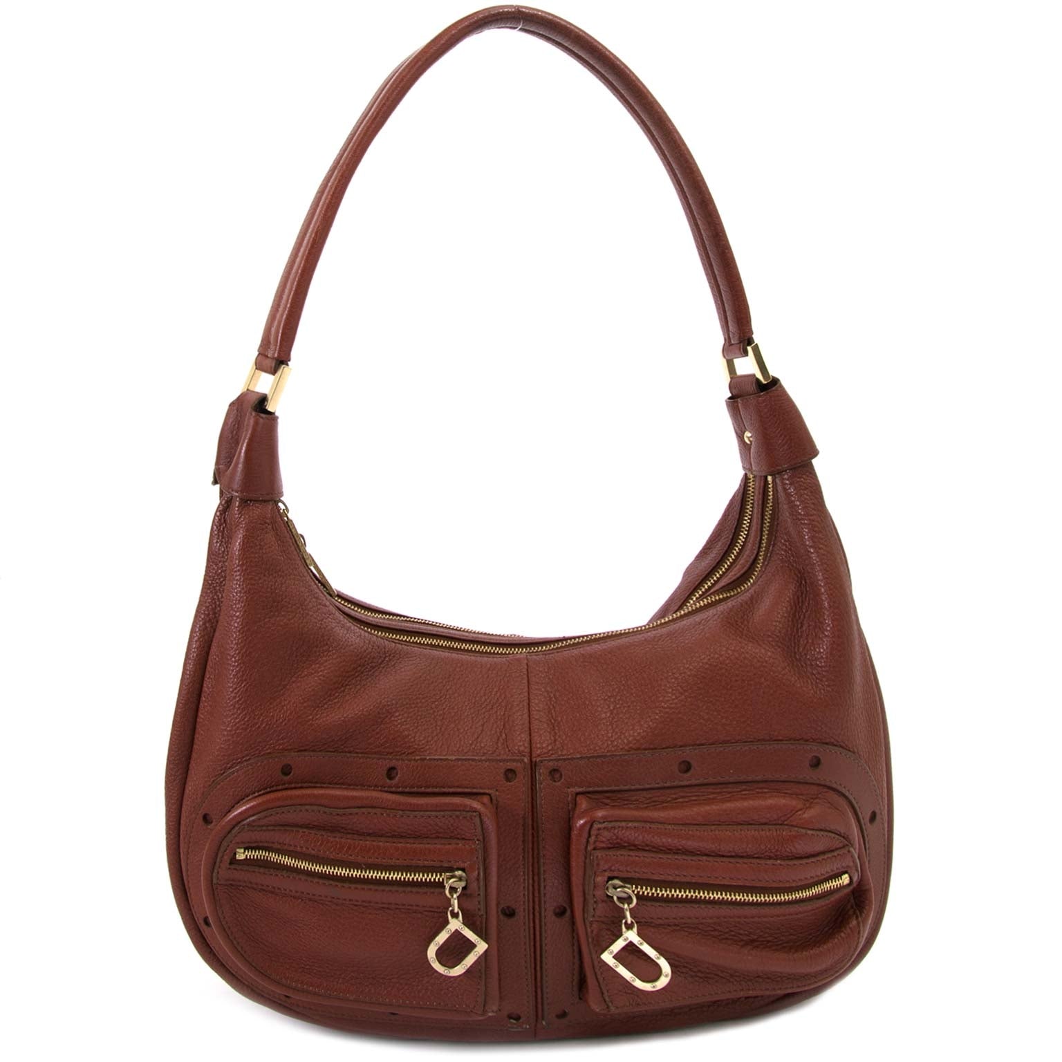 secondmain Delvaux Chestnut Shoulderbag for en vendre chez labellov