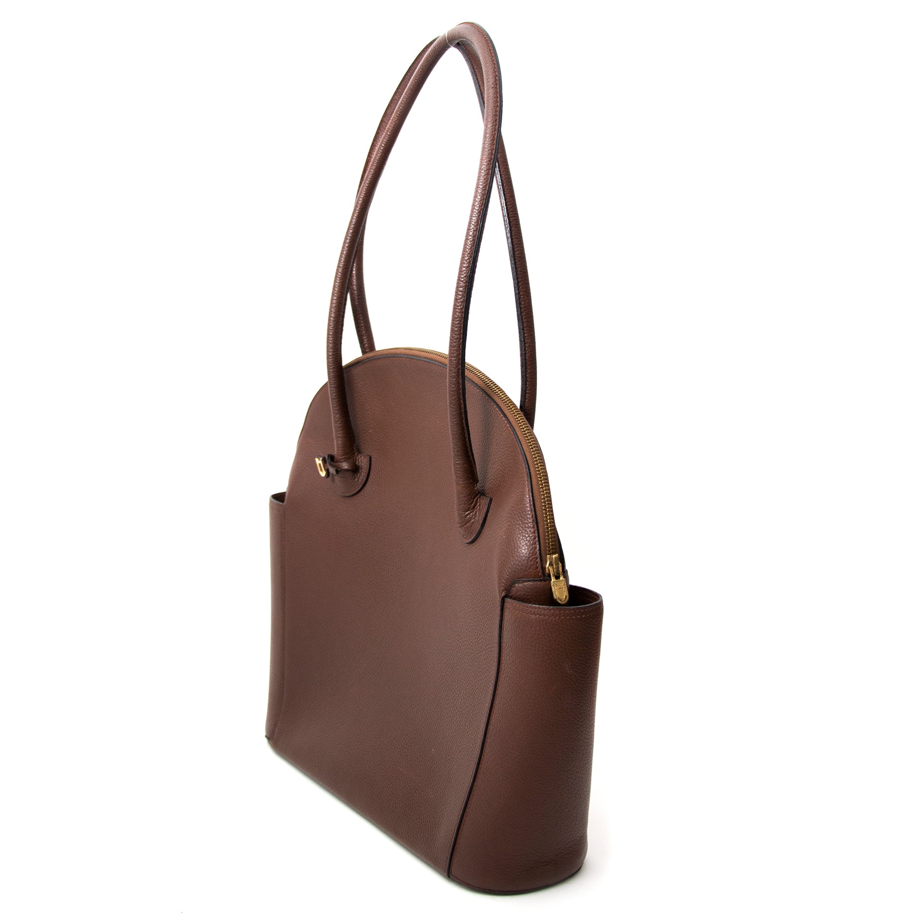 Delvaux Mousson Schulterhandtasche Aus Braunes Leder heute online auf labellov.com gegen den besten Preis.