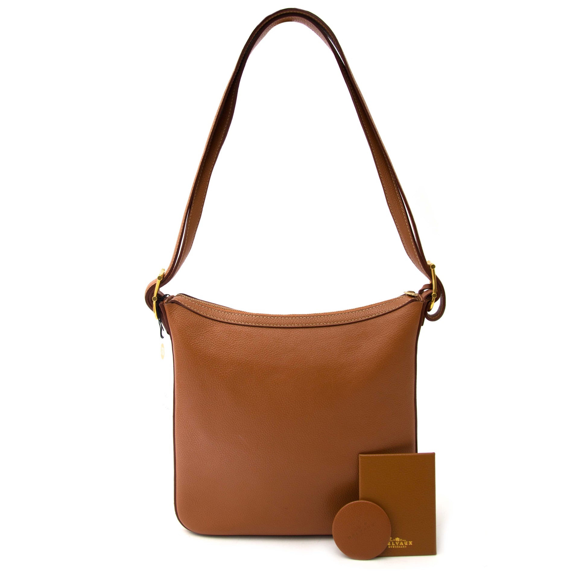Delvaux Camel Grained Shopping Tote koop online tegen de best prijs