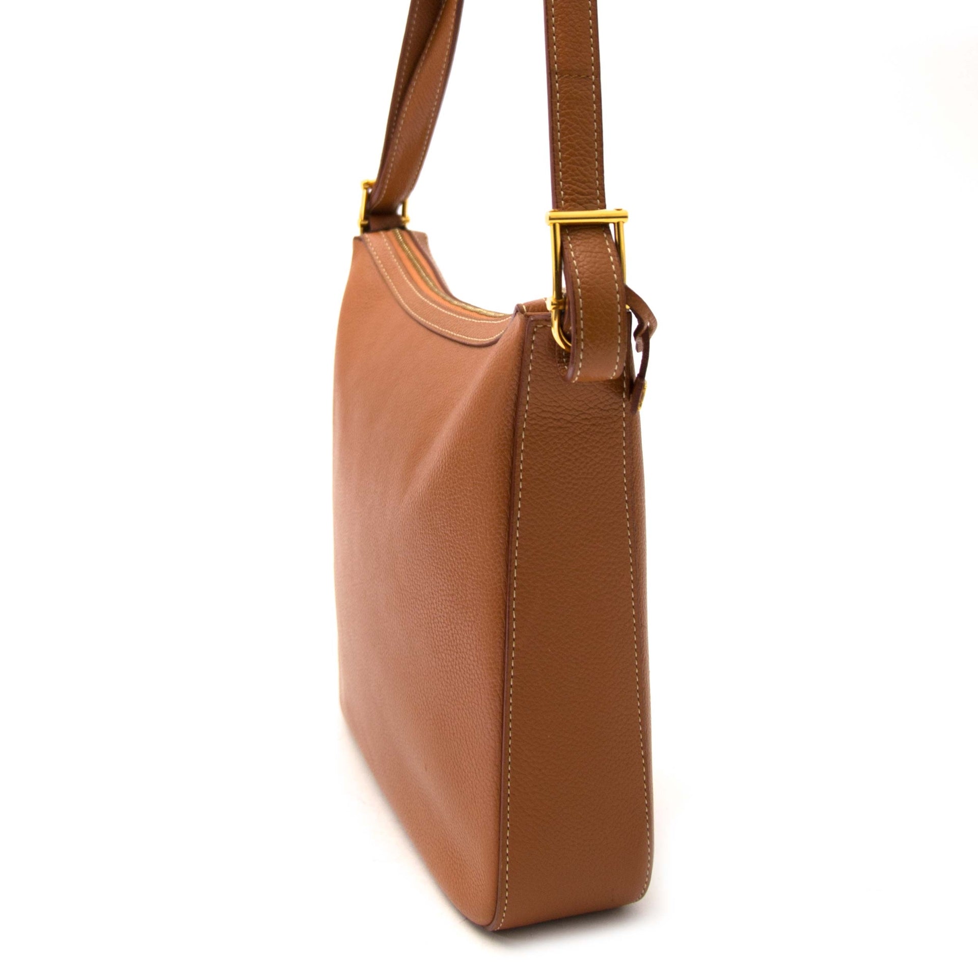 Delvaux Camel Grained Shopping Tote enligne pour le meilleur prix