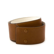 Delvaux Reversible Camel-White Belt te koop bij labellov