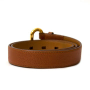 Buy your authentic Delvaux Cognac Brown Leather Belt - size 80