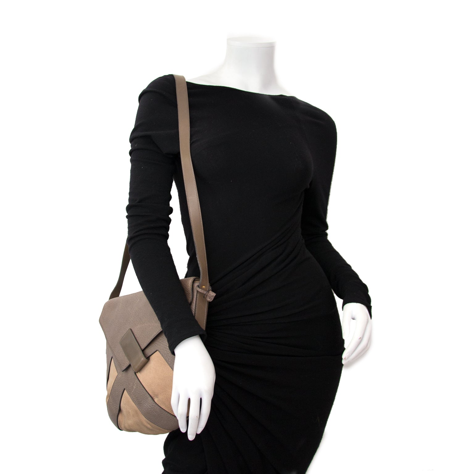 Shop safe online aan de beste prijs Delvaux Taupe 'Delice' Bag bij Labellov.com