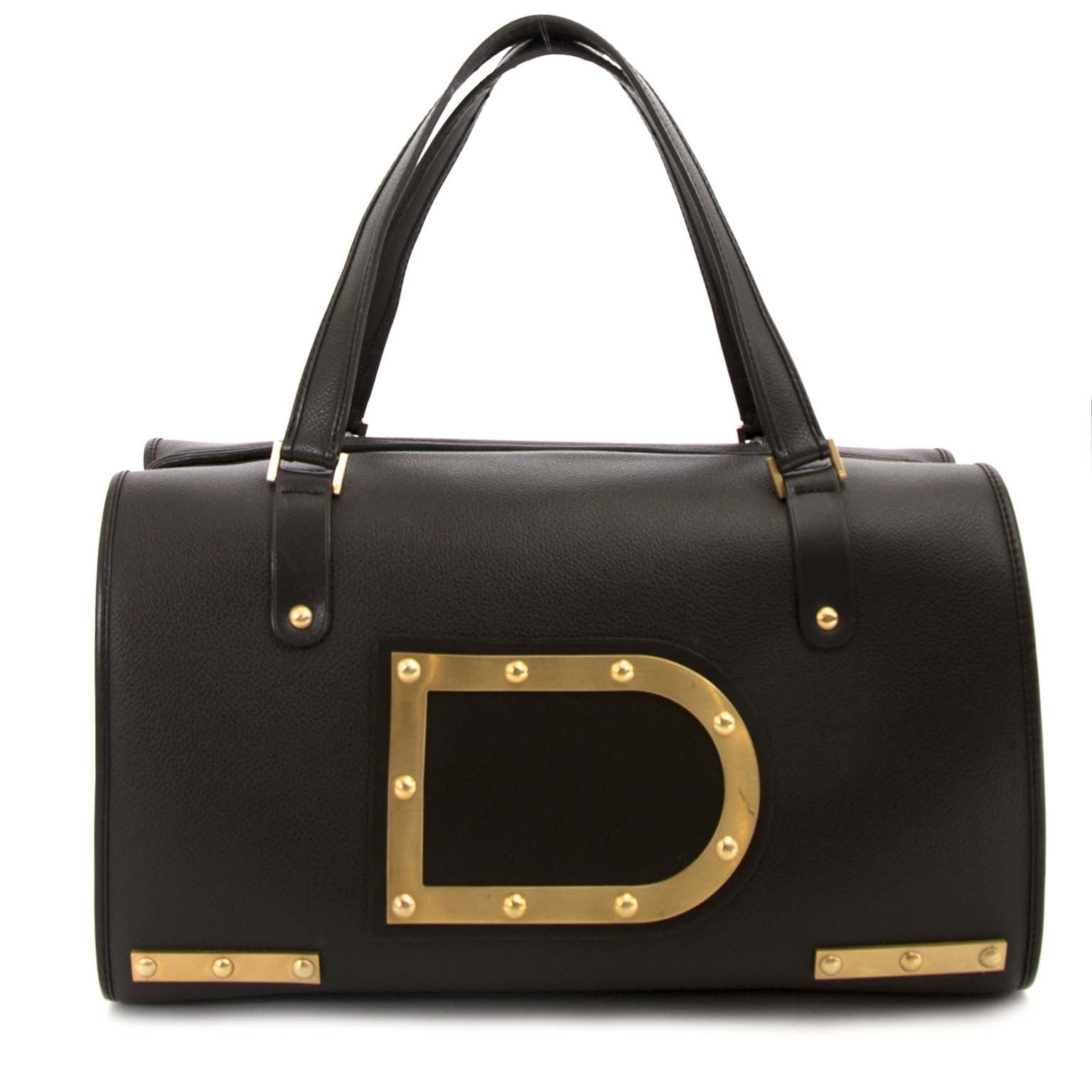 authentieke Delvaux Brown Leather Louise Boston nu te koop bij labellov antwerpen aan de beste prijs