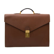 Delvaux Brown Briefcase for sale online at Labellov buy and sell luxury