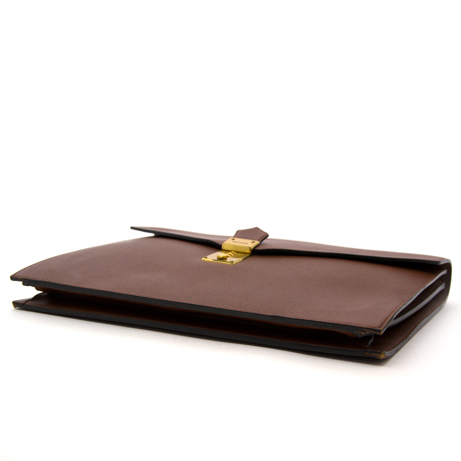 Are you looking for an authentic Delvaux Brown Briefcase? We buy and sell your designer items online.