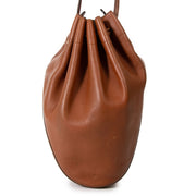 delvaux brown leather drawstring bag now for sale at labellov vintage fashion webshop belgium
