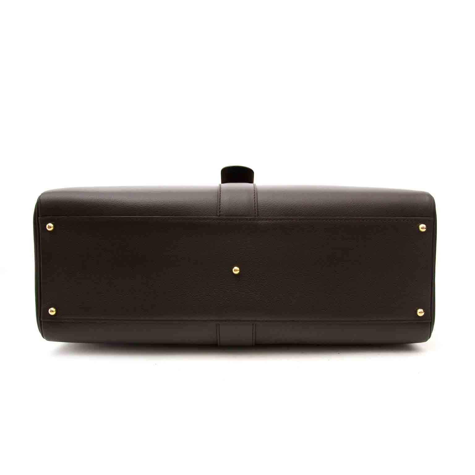 Winkel Delvaux Brown Cabriolet Handtas veilige online bij Labellov.com