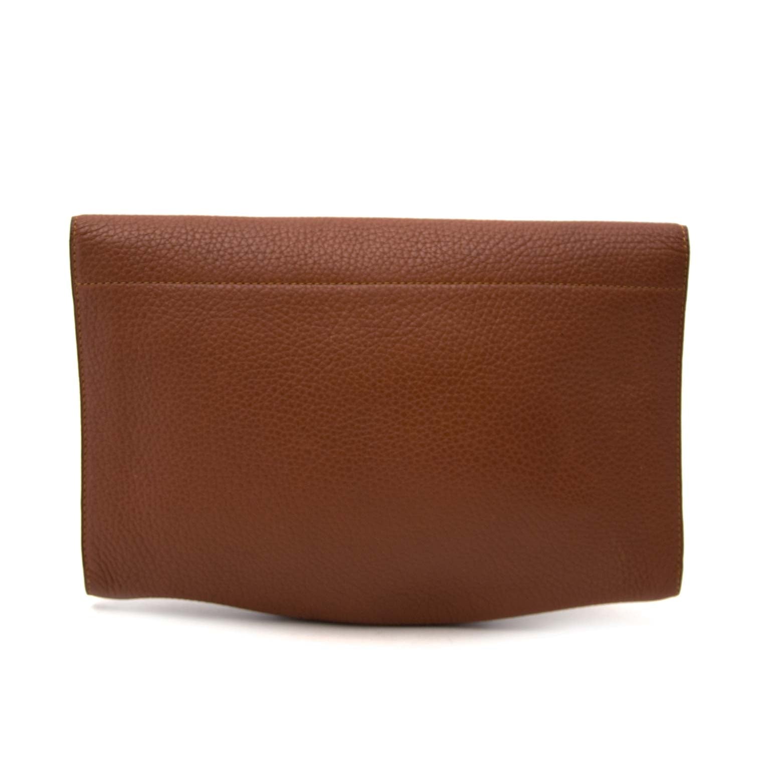 Delvaux Brown Leather Clutch