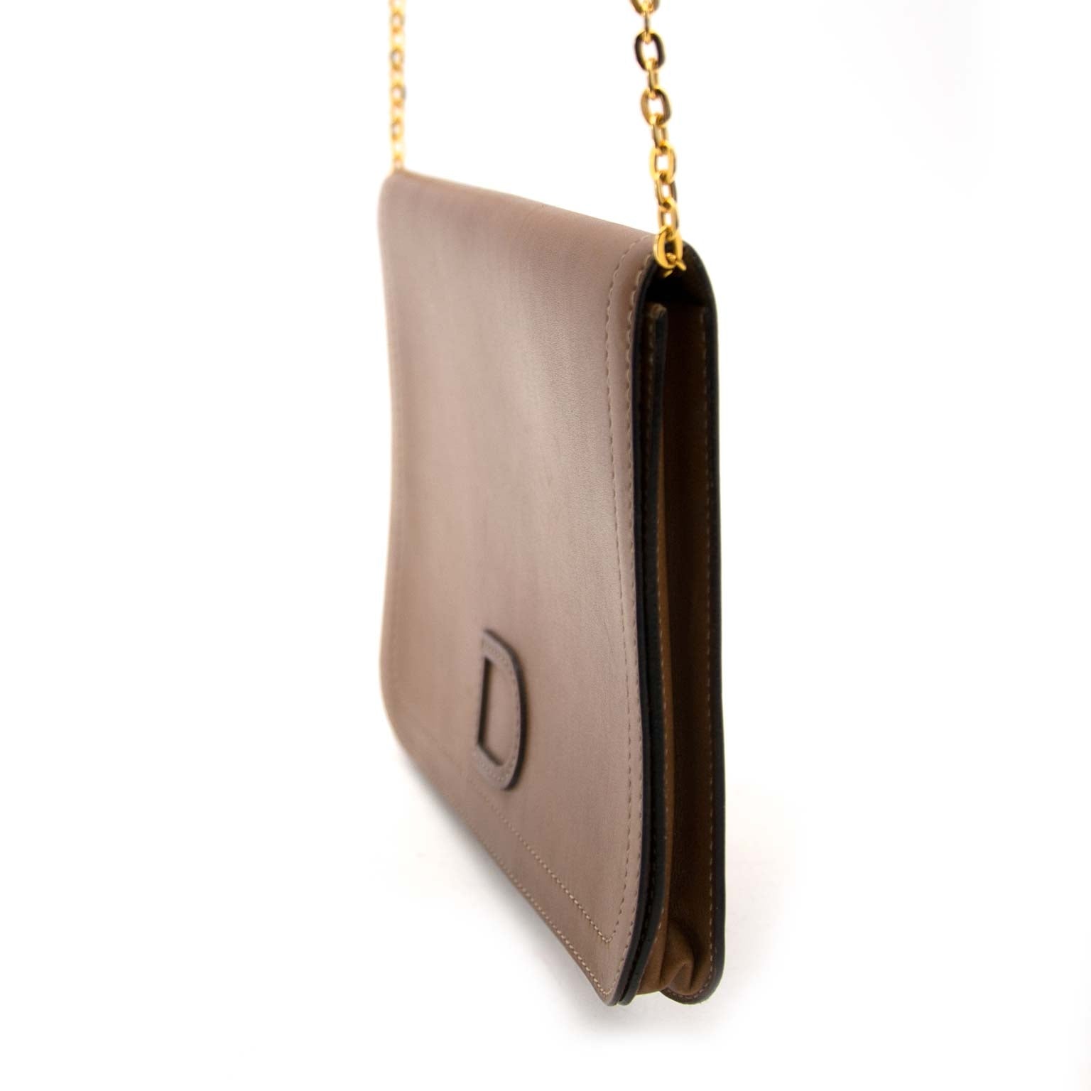 Pochette Delvaux Camel