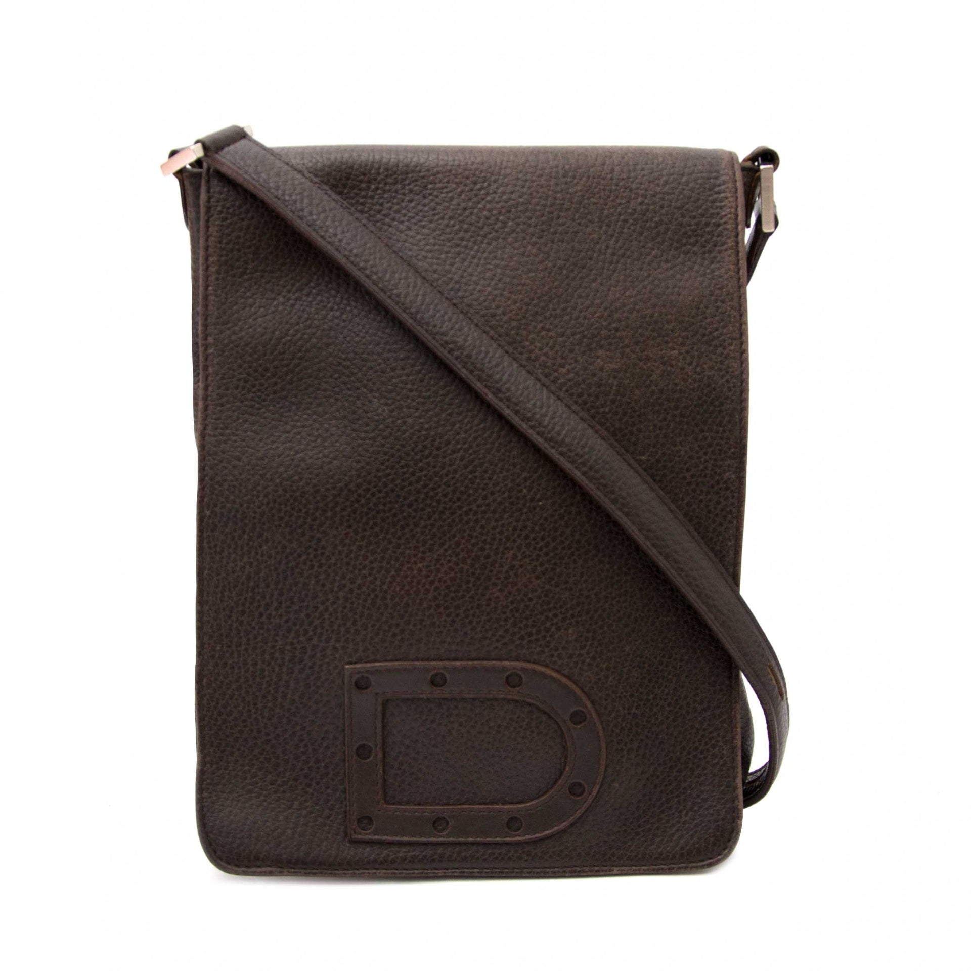 Delvaux Bruin Le Louise Schoudertas