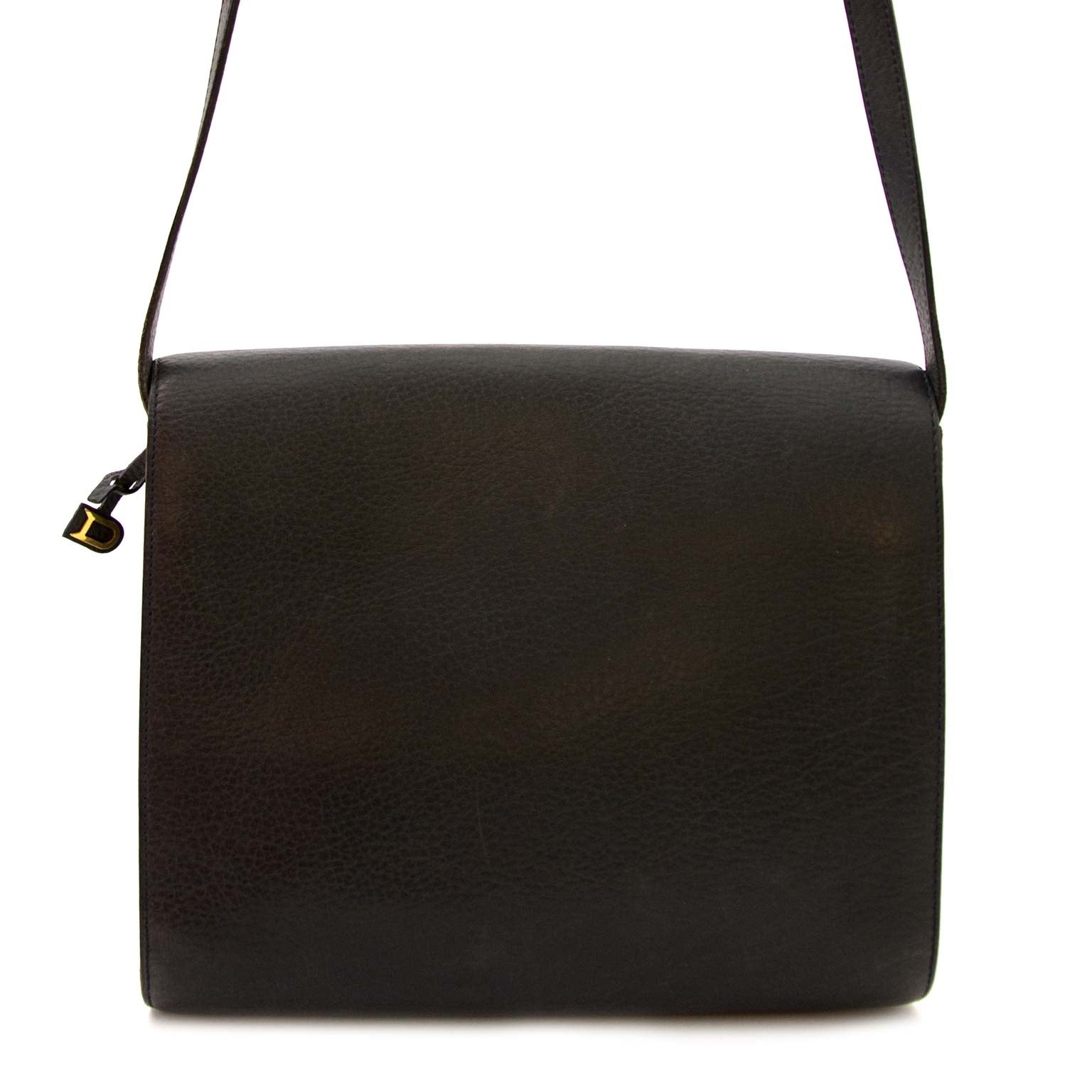 skip the waitinglist Delvaux Blue Greyish Leather Crossbody Bag