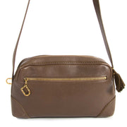Delvaux Taupe Crossbody Bag now for sale at labellov vintage fashion webshop belgium