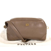 Delvaux Taupe Crossbody Bag now for sale at labellov vintage fashion webshop belgium