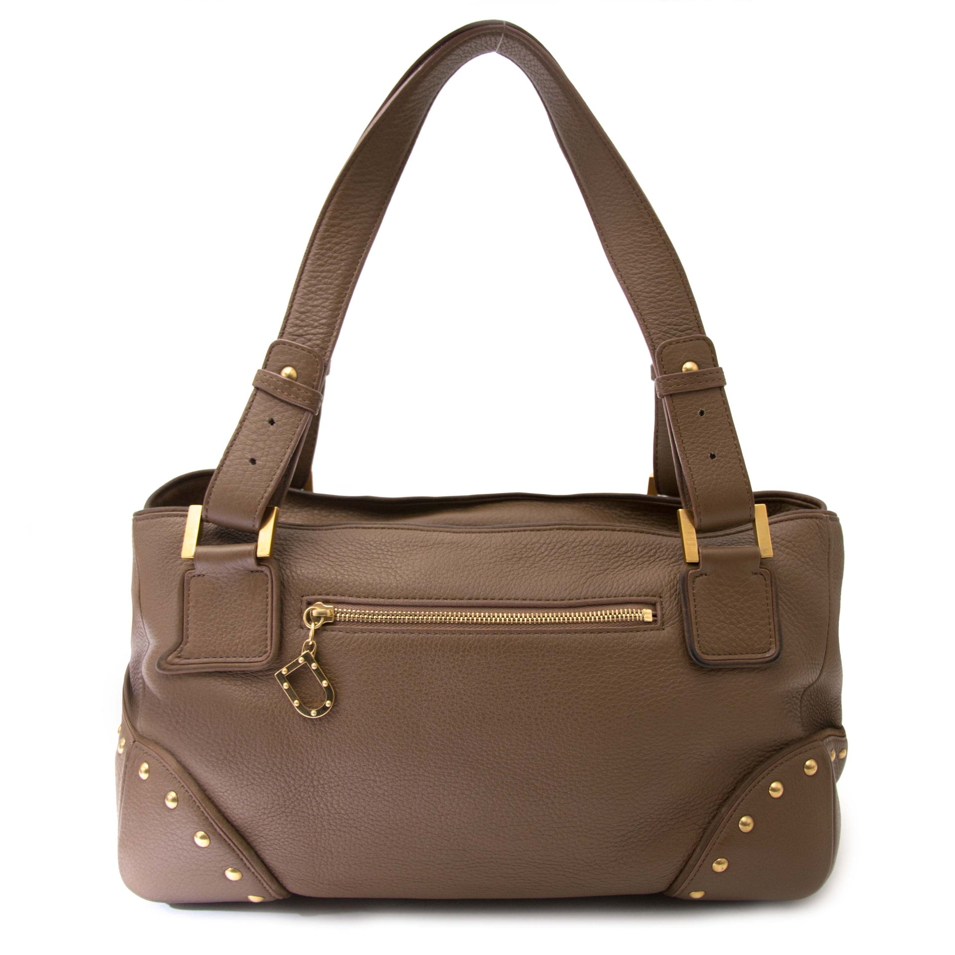 Delvaux Taupe Jaqcues Grained Leather Bag Buy authentic designer Delvaux secondhand bags at Labellov at the best price. Safe and secure shopping. Koop tweedehands authentieke Delvaux tassen bij designer webwinkel labellov.