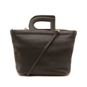 Delvaux Brown D Top Handle Bag