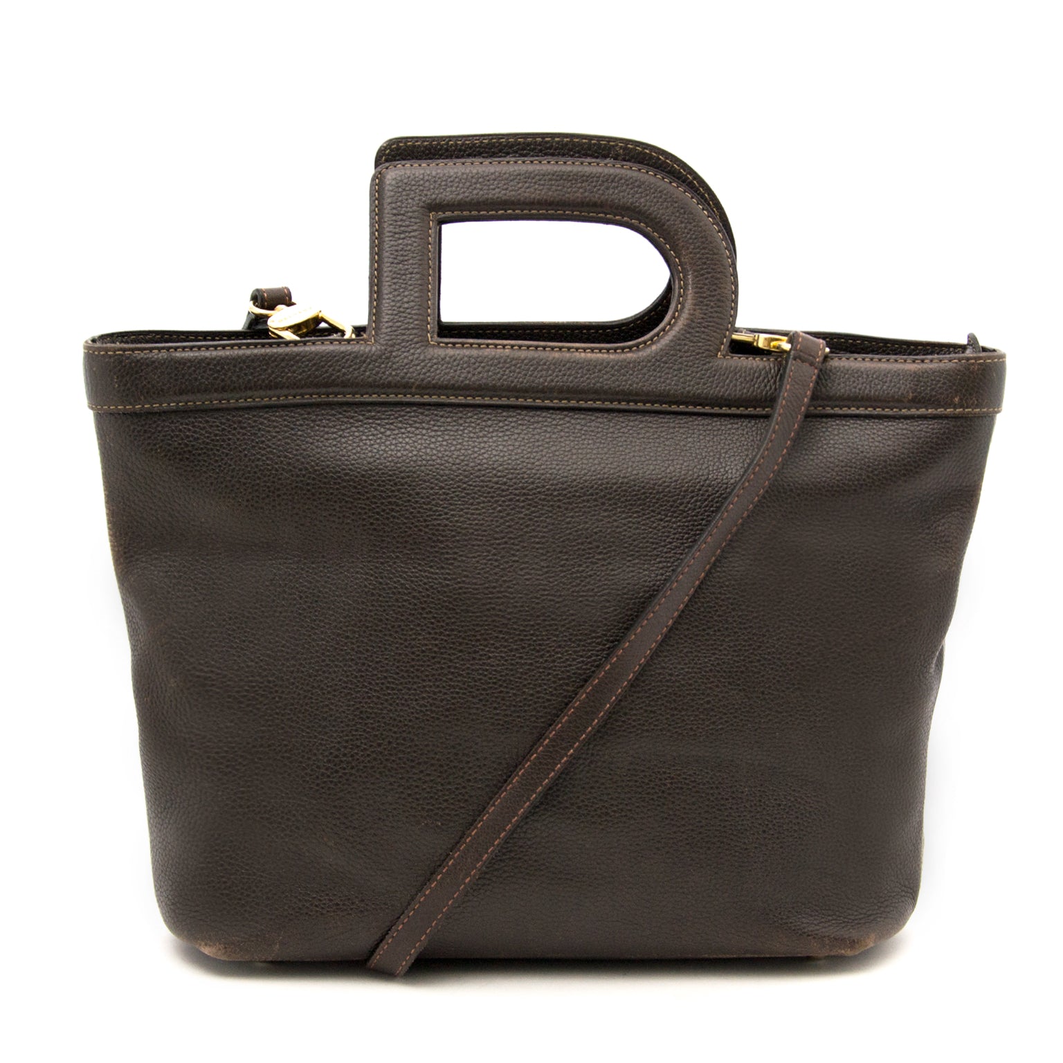 Delvaux Brown D Top Handle Bag kopen en verkopen aan de beste prijs