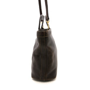 Delvaux Brown D Top Handle Bag