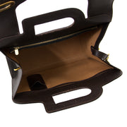 delvaux brown d top handle bag + strap now for sale at labellov vintage fashion webshop belgium
