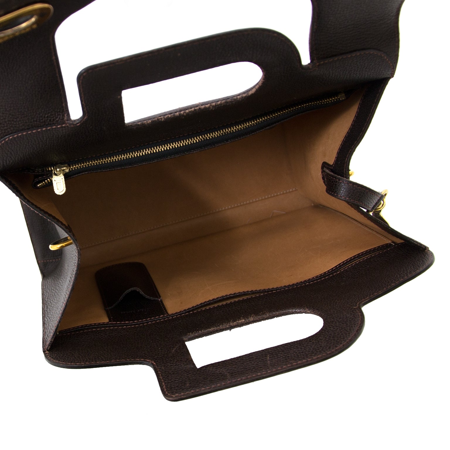 delvaux brown d top handle bag + strap now for sale at labellov vintage fashion webshop belgium