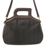 koop veilig tweedehands authentieke Delvaux Brown Toile De Cuir Handbag aan goede prijs bij Labellov, vintage webwinkel